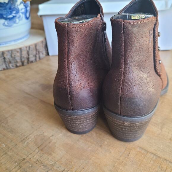 Josef Seibel Womens Daphne Brown Leather Ankle Bootie Boots EU 37‎ 6-6.5 Comfort - Picture 3 of 8
